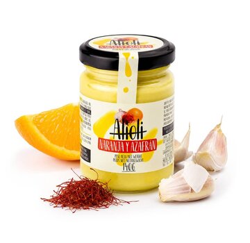 Alioli met Sinaasappel en Saffraan (Per 6 stuks)