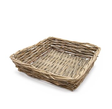 Mand met ijzeren frame vierkant 32cm (per 10 stuks)
