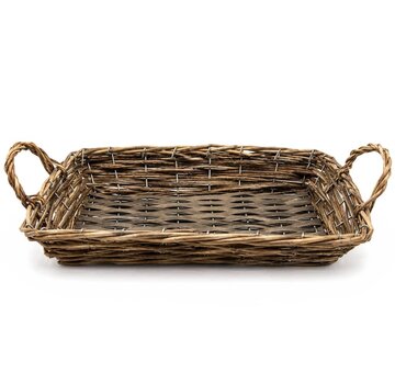 Mand met ijzeren frame rechthoek 38x24cm (Per 10 stuks)