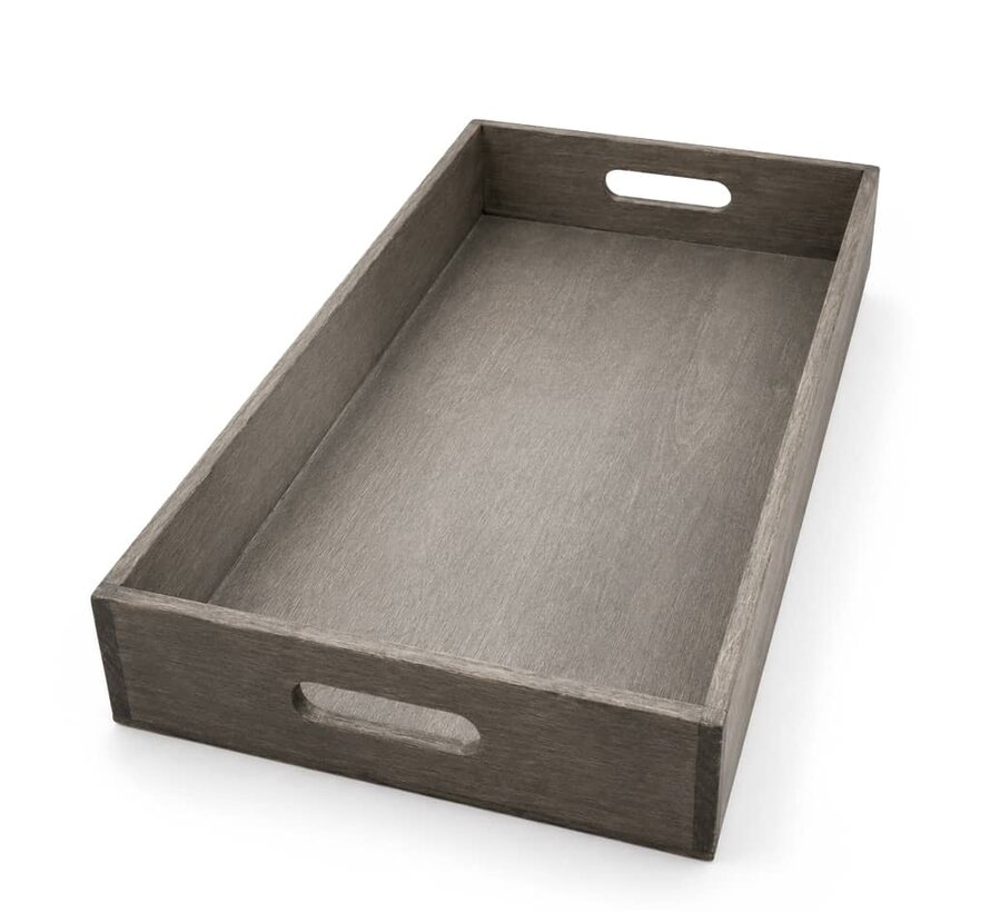Houten dienblad ca 44x27x6 cm