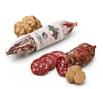 Salami met witte truffel vacuum verpakt (Per 5 stuks)