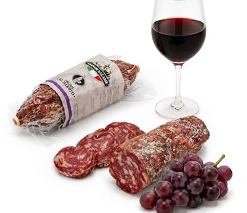 Salami met Barolo wijn vacuum verpakt (Per 5 stuks)