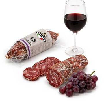Salami met Barolo wijn vacuum verpakt (Per 5 stuks)