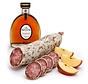 Gedroogde worst met Calvados en appel (Per 6 stuks)