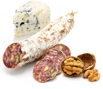 Franse worst met roquefort en walnoot (Per 6 stuks)