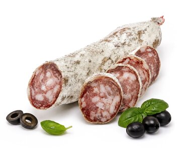 Franse worst met zwarte olijf en basilicum (Per 6 stuks)