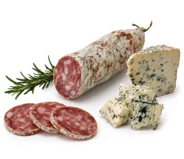 Franse worst met Bleu d'Auvergne kaas (Per 6 stuks)