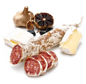 Droge worst met Brie en Zwarte knoflook (Per 6 stuks)