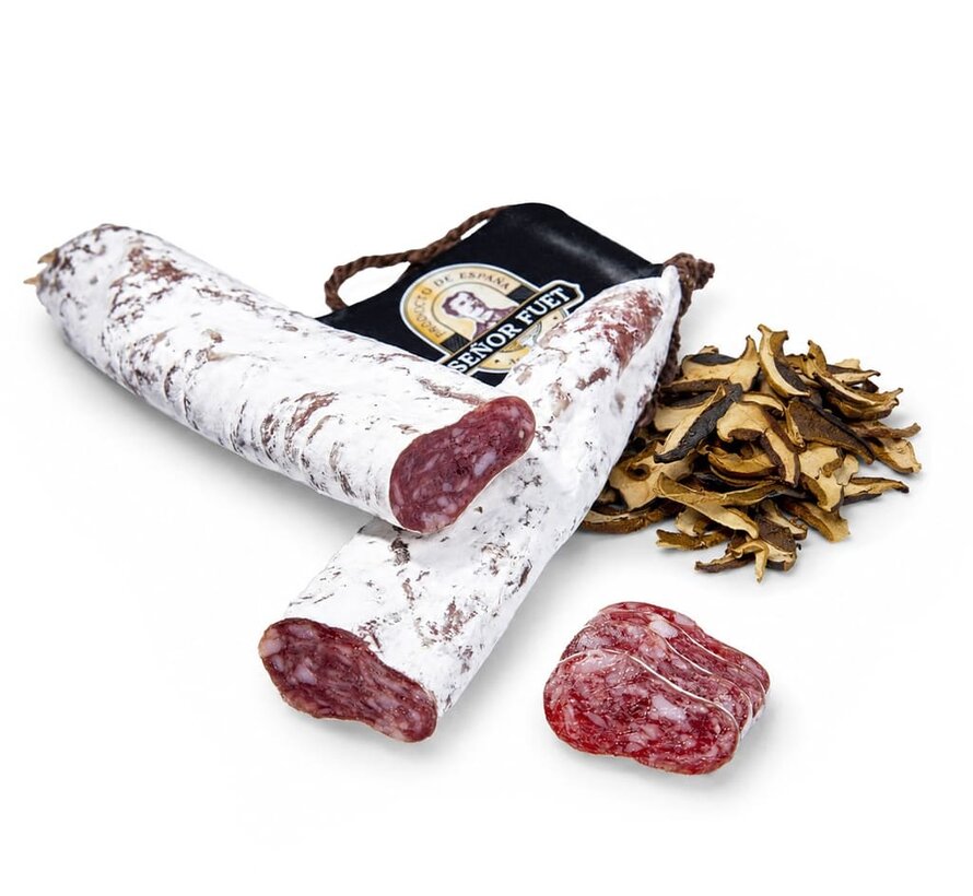 Spaanse gedroogde fuet met eekhoorntjesbrood (Per 5 stuks)