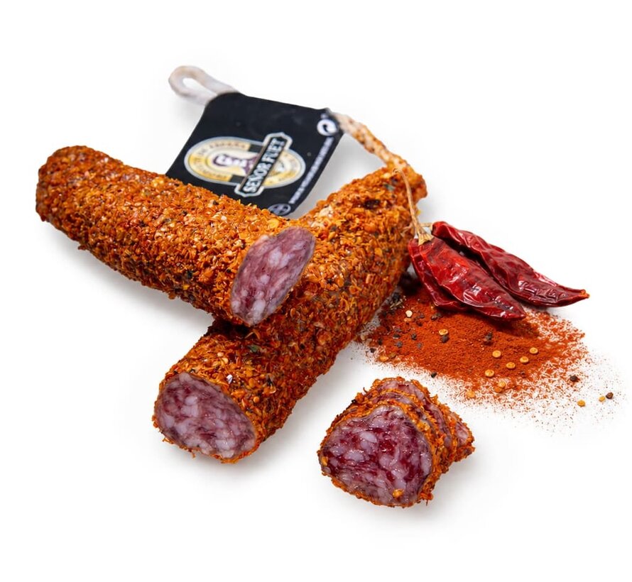 Spaanse gedroogde worst met paprika omhuld (Per 5 stuks)