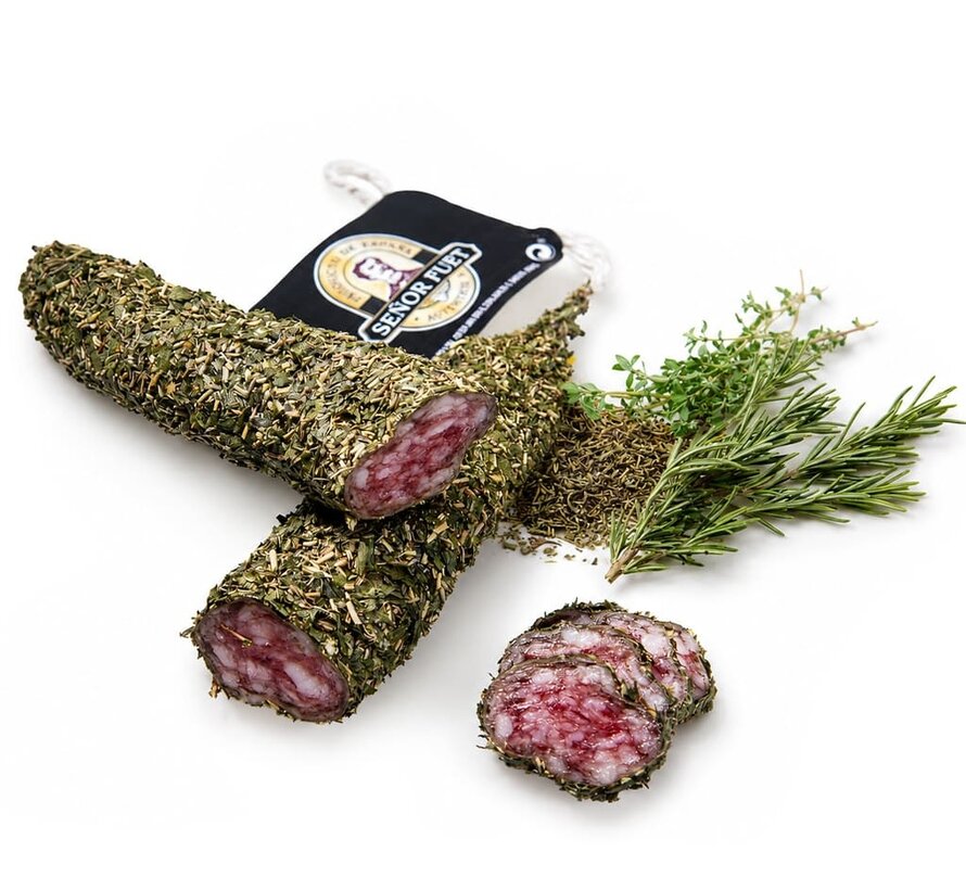 Spaanse gedroogde worst met provencaalse kruiden (Per 5 stuks)