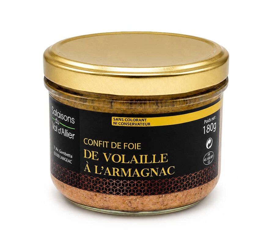 Franse Terrine Gevogelte met Armagnac (Per 6 stuks)