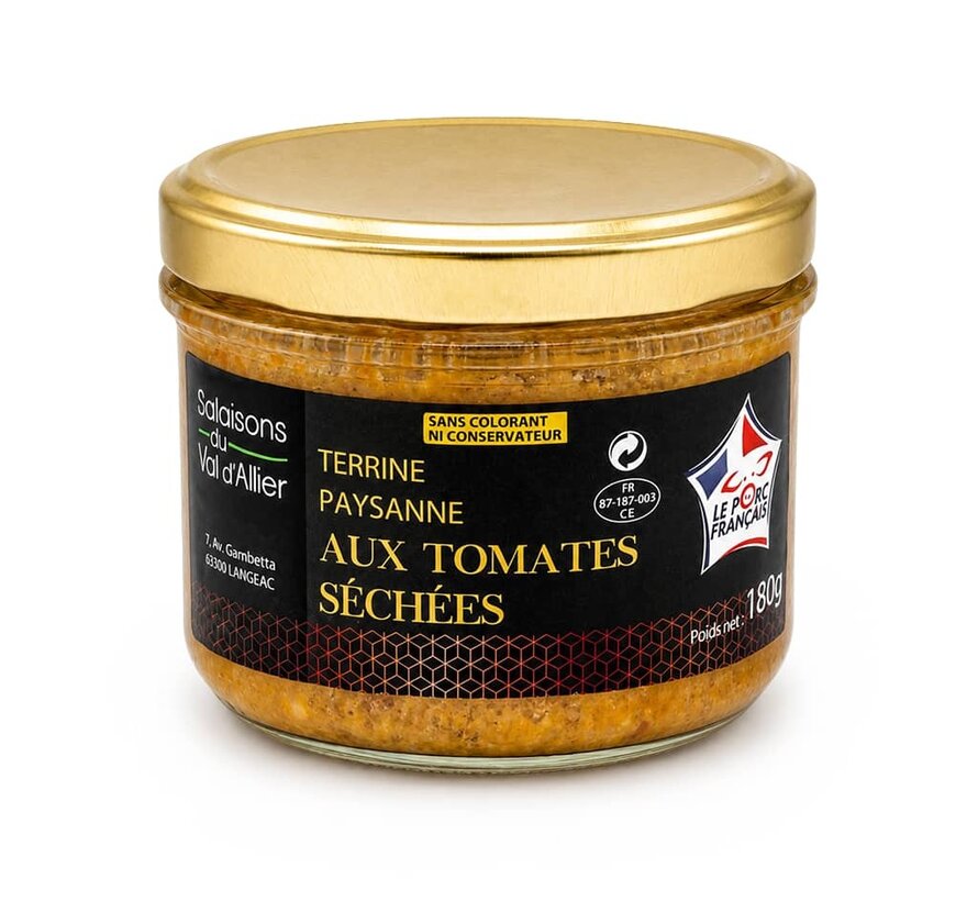 Franse Terrine met Zongedroogde Tomaat (Per 6 stuks)