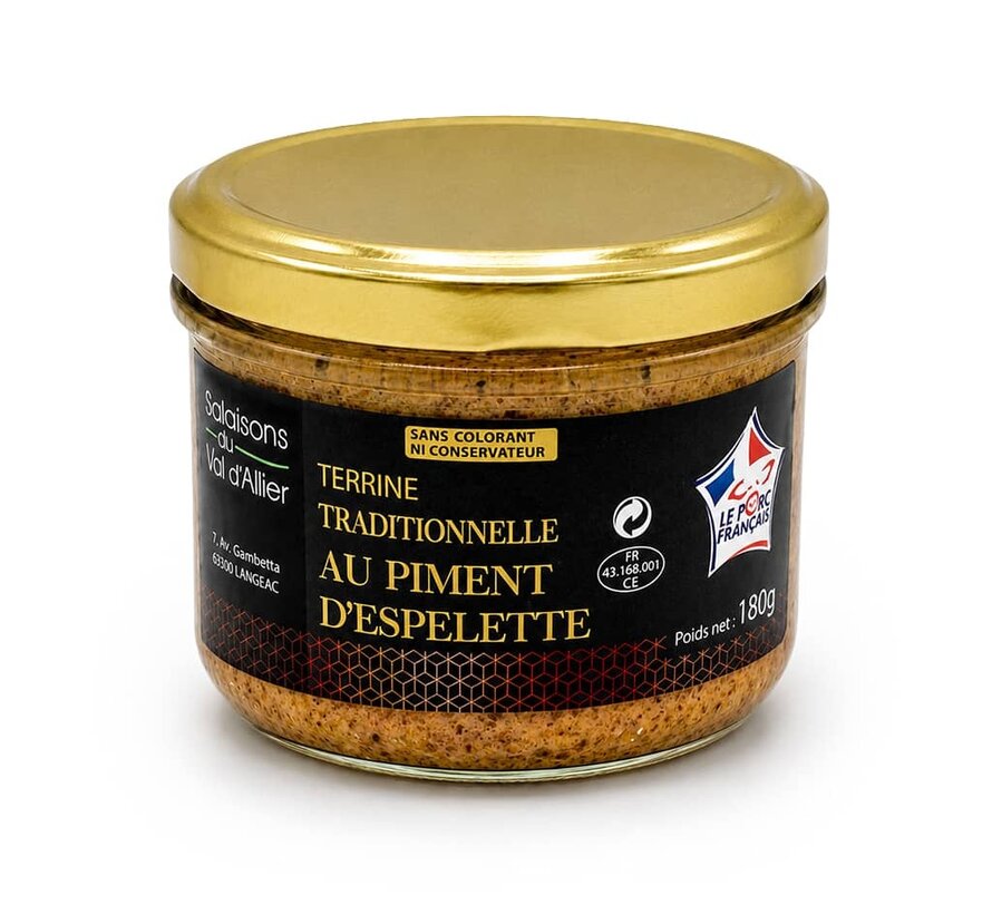 Franse Terrine Piment D'Espelette (Per 6 stuks)