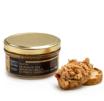 SVA Rillette van kip met paprika en espelettepeper (Per 12 stuks)