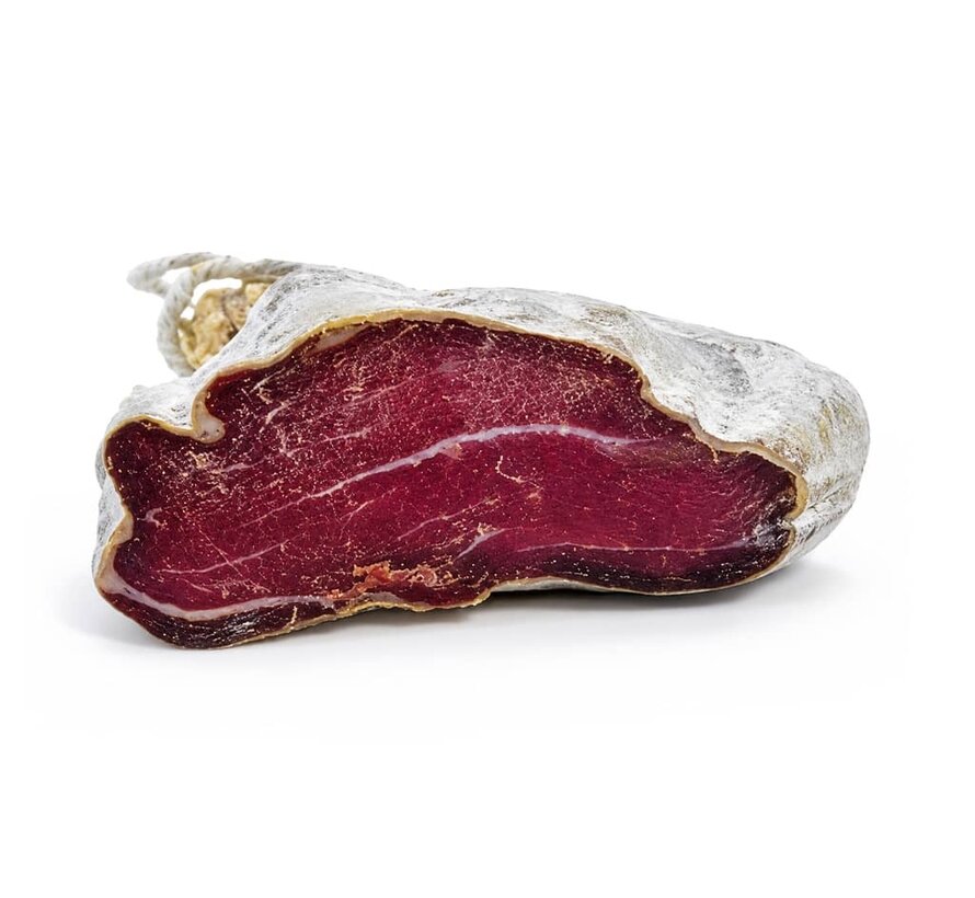 Spaanse gedroogde ham naturel half verpakt.  (Per stuk)