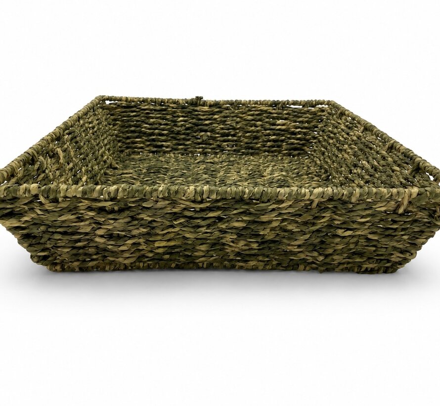 Mand met ijzeren fram vierkant 32cm (Per 10 stuks)