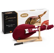 Jamón Serranoham Bodega met Standaard en mes (Per stuk)