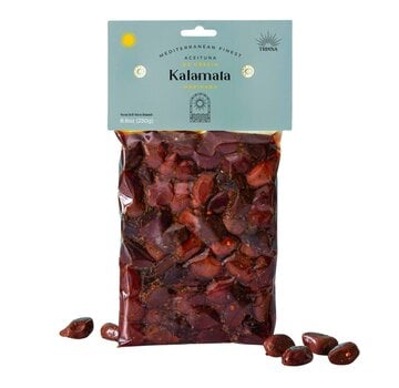 Hele gemarineerde Kalamata olijven vacuum 250g (per 12 stuks)