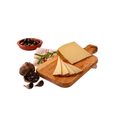 Spaanse schapenkaas met zwarte knoflook