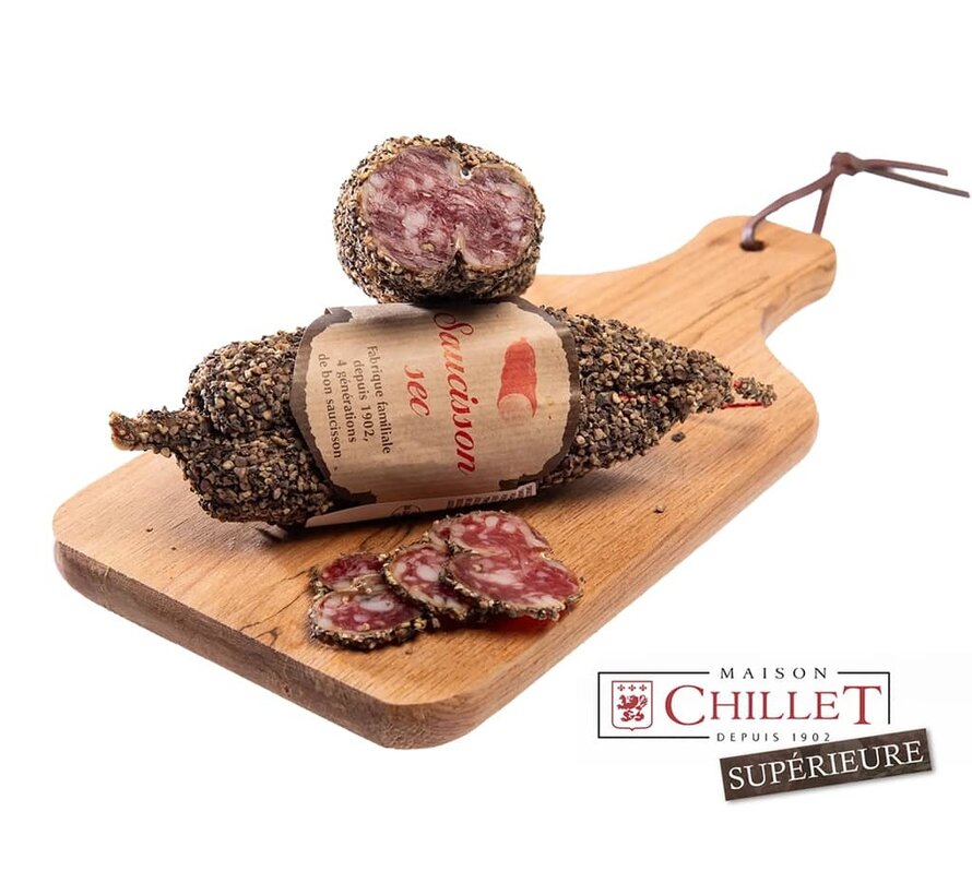 Droge Franse worst omhuld met peper 200 gram (Per 5 stuks)