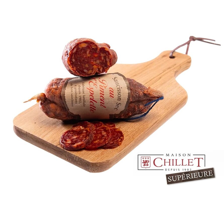 Droge worst met Piment espelette 200 gram (Per 5 stuks)