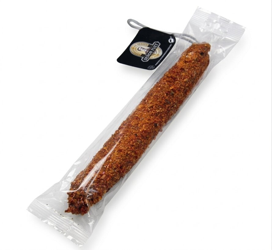 Spaanse gedroogde worst met Paprika in Flowpack (Per 5 stuks)