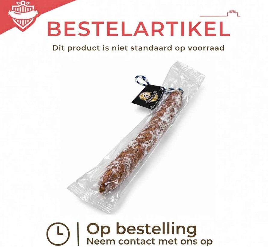 Fuet Knoflook - Flowpacked 100g (Per 5 stuks)
