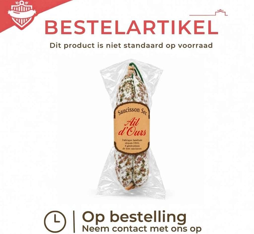 Franse worst met Daslook 200g - Flowpack (Per 5 stuks)