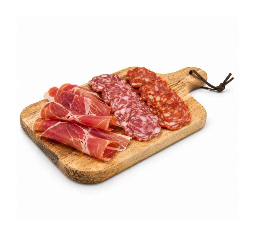 Gesneden tapas mix met ham, chorizo en salchichon (Per 6 stuks)