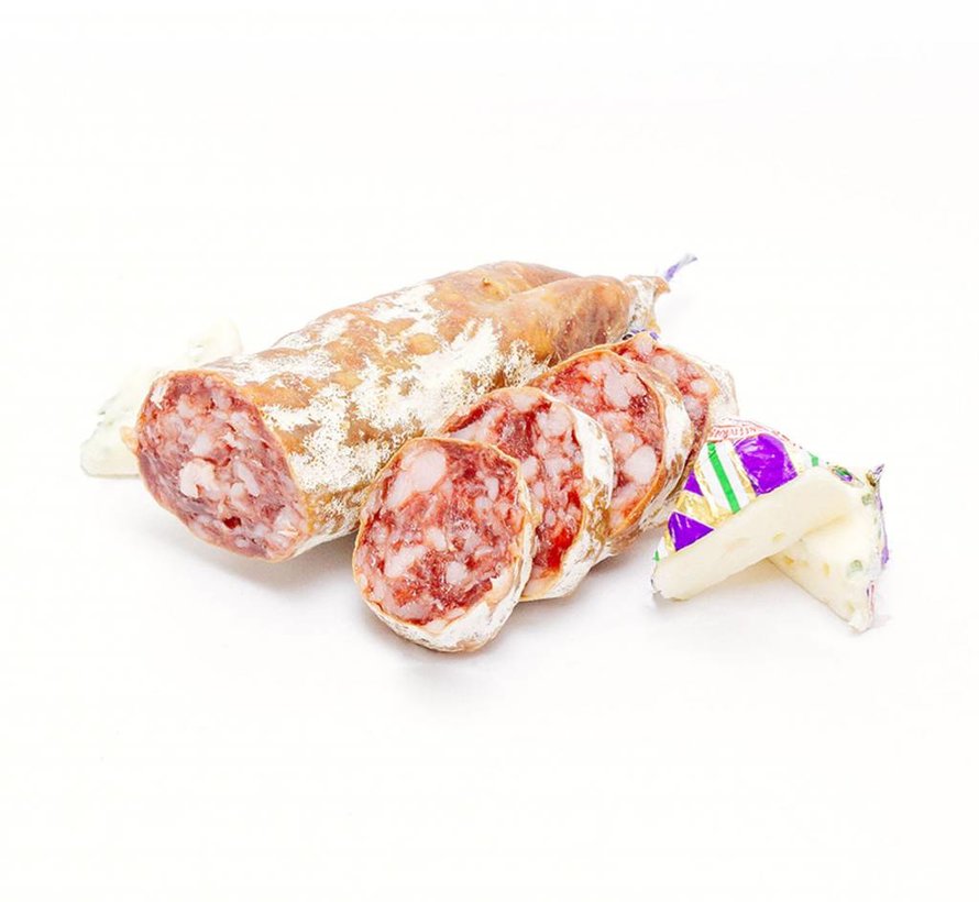 Gedroogde worst met Bleu d'Auvergne kaas (Per 6 stuks)