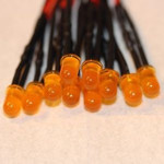 5mm Pre Wired Led Colored Diffused Orange