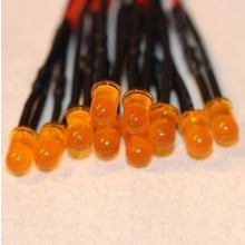 5mm Pre Wired Led Gekleurd Diffuus Oranje