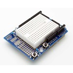 Prototype shield Arduino uno met mini breadboard