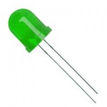 10mm Round Led Colored Diffused Green