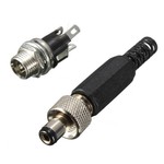 DC Power Plug and Connector with screw connection 2,1x5,5mm