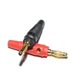 Bananen Plug male zwart of rood