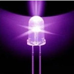 3mm Round Led Clear UV / Purple