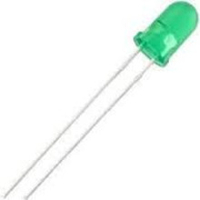 5mm Ronde Led Diffuus knipper (flash) Groen