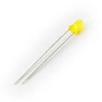 5mm Round Led flasher (flash) Diffuse Yellow