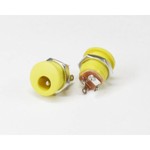 DC Power Connector 2,1 x 5,5mm Yellow