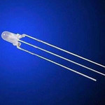 Optosupply 3mm Ronde Led Wit Diffuus Bi-color Common Anode Rood/Warm Wit