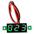 DC Voltmeter 0.28 inch 3.5-30V 2-wire Green