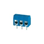 KF301 Print connector met schroefbevestiging 3voudig Blauw