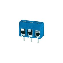 KF301 Print connector met schroefbevestiging 3voudig Blauw