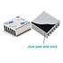 Aluminum heat sink (heatsink) 8.8 x 8.8 x 5mm