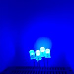 5mm Round Led White Diffused Blue