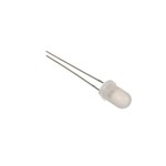 Optosupply 5mm Round Led White Diffused Red / White Flash