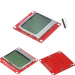 5110 LCD Screen for arduino with a white background