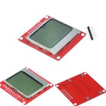 5110 LCD Screen voor arduino met een witte achtergrond